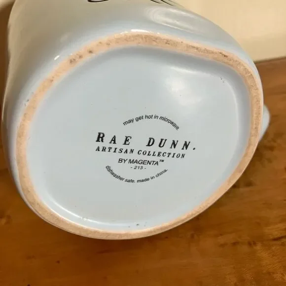 Rae Dunn mug, light blue, “peeps sake”, excellent condition - Picture 3 of 3